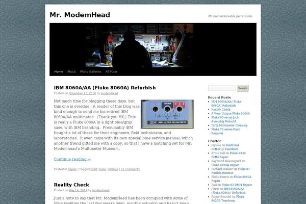 mrmodemhead.com site used Twenty Ten