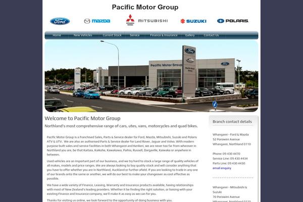 pacificmotorgroup.co.nz site used Enfold