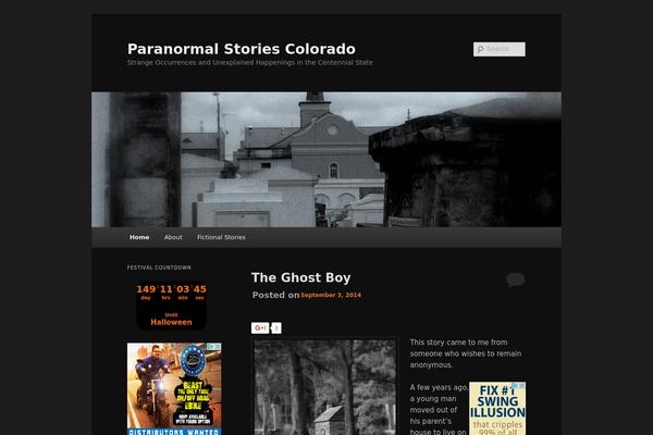 paranormalstoriescolorado.com site used Twenty Eleven