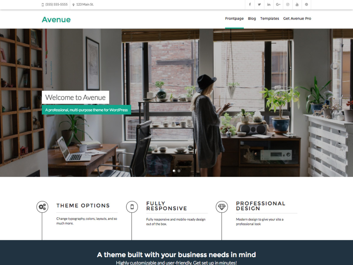 avenue website example screenshot