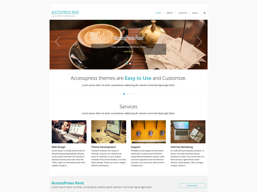 accesspress-root-pro theme websites examples