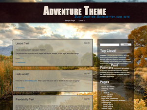 Adventure website example screenshot