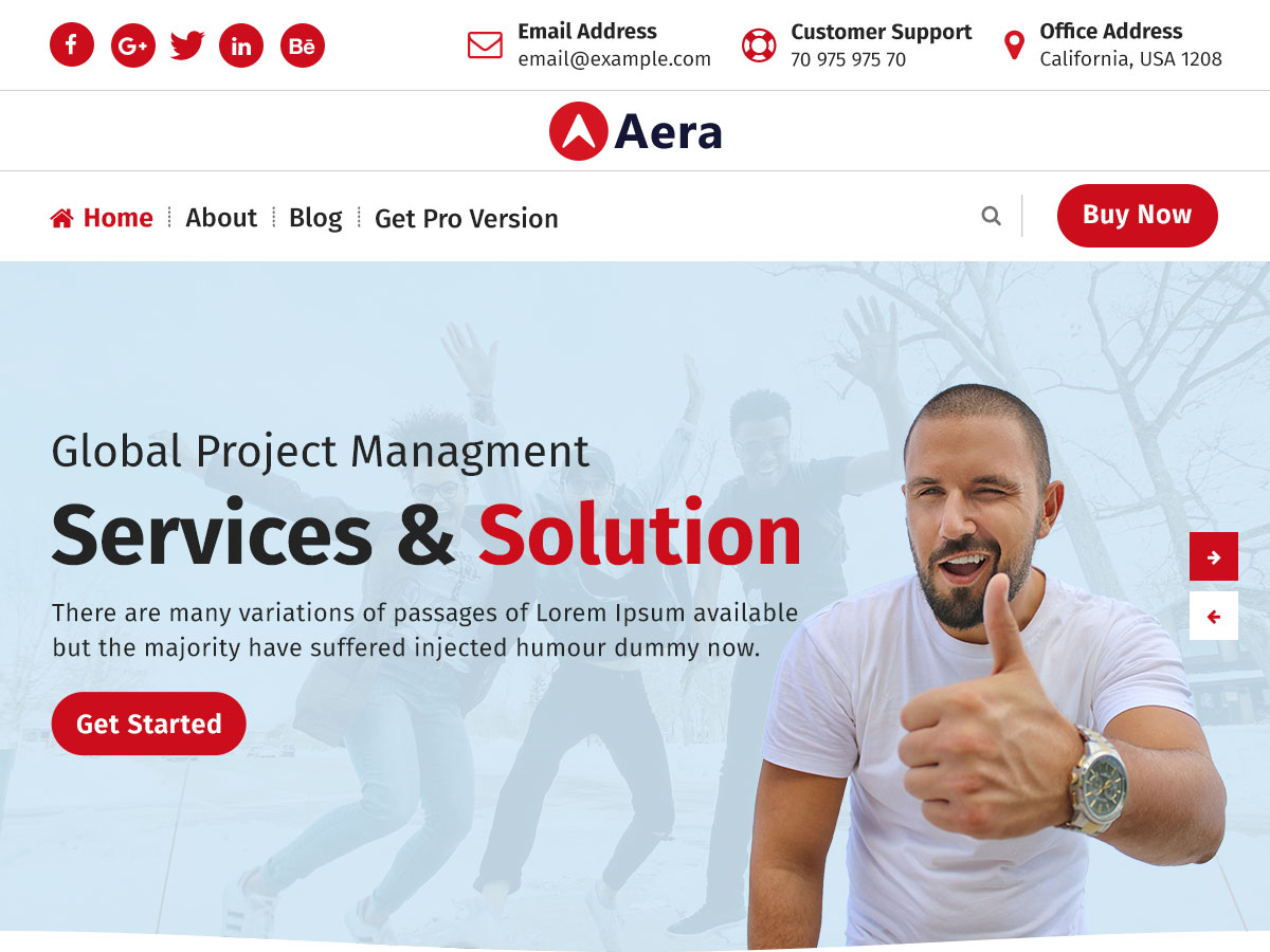aera theme websites examples