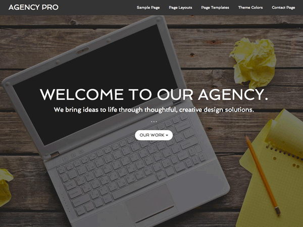 agency-child theme websites examples