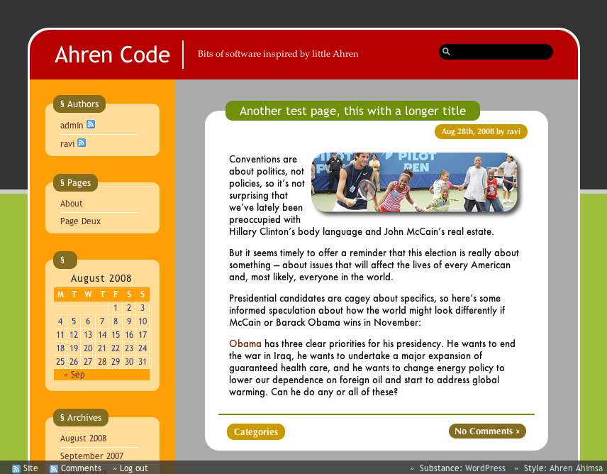 am theme websites examples
