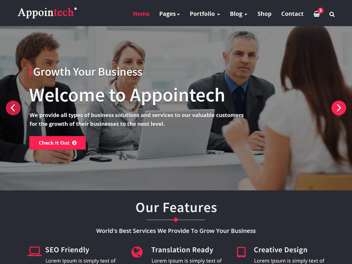 appointech theme websites examples