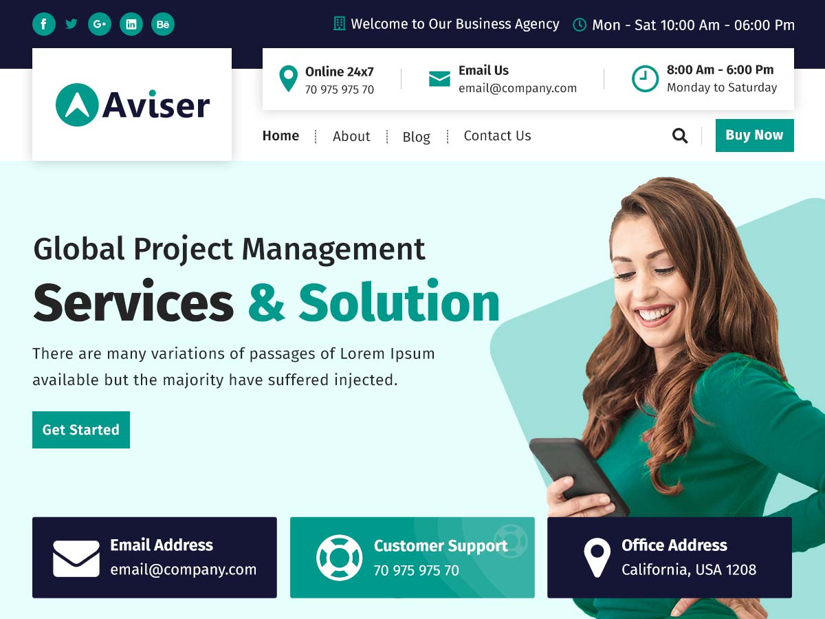 aviser theme websites examples
