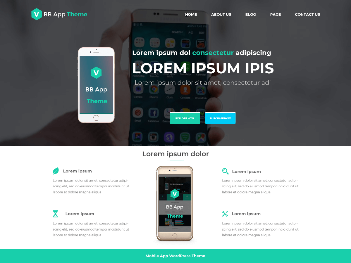 bb-mobile-application theme websites examples