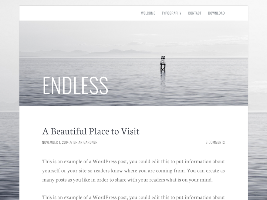 bg-endless theme websites examples