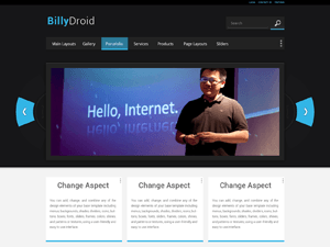 billydroid theme websites examples