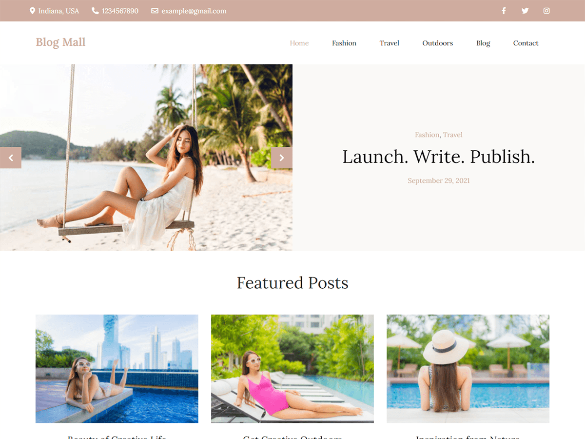 blog-mall theme websites examples
