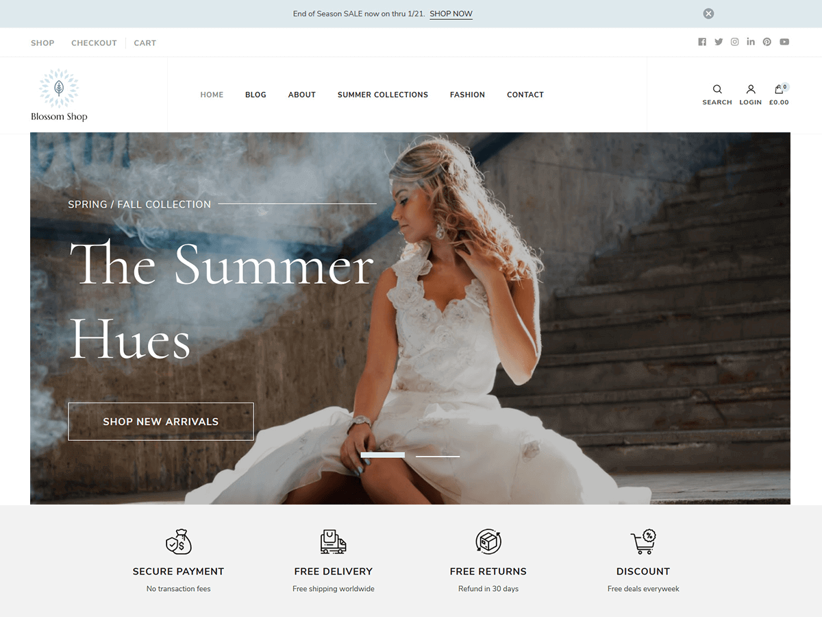 blossom-shop theme websites examples