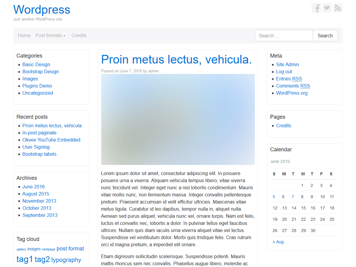 Bootstrap Basic4 website example screenshot