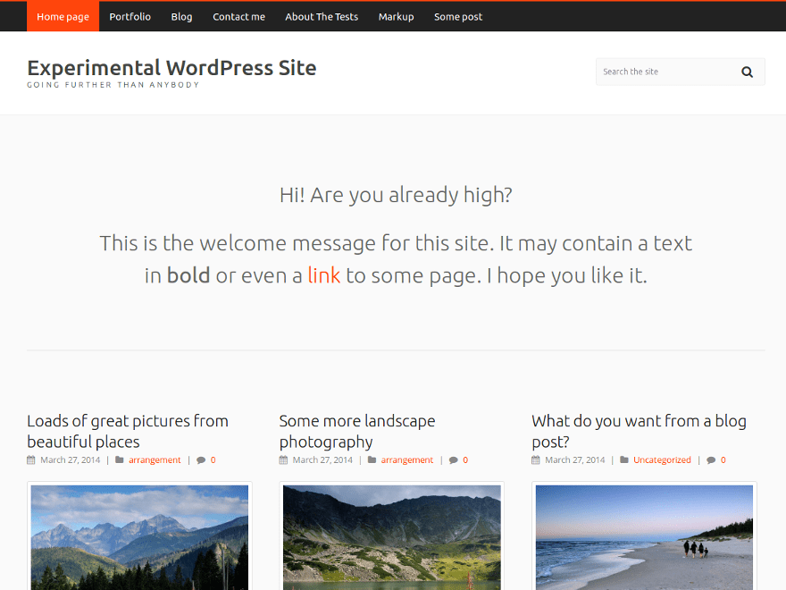 Carrot Lite theme websites examples
