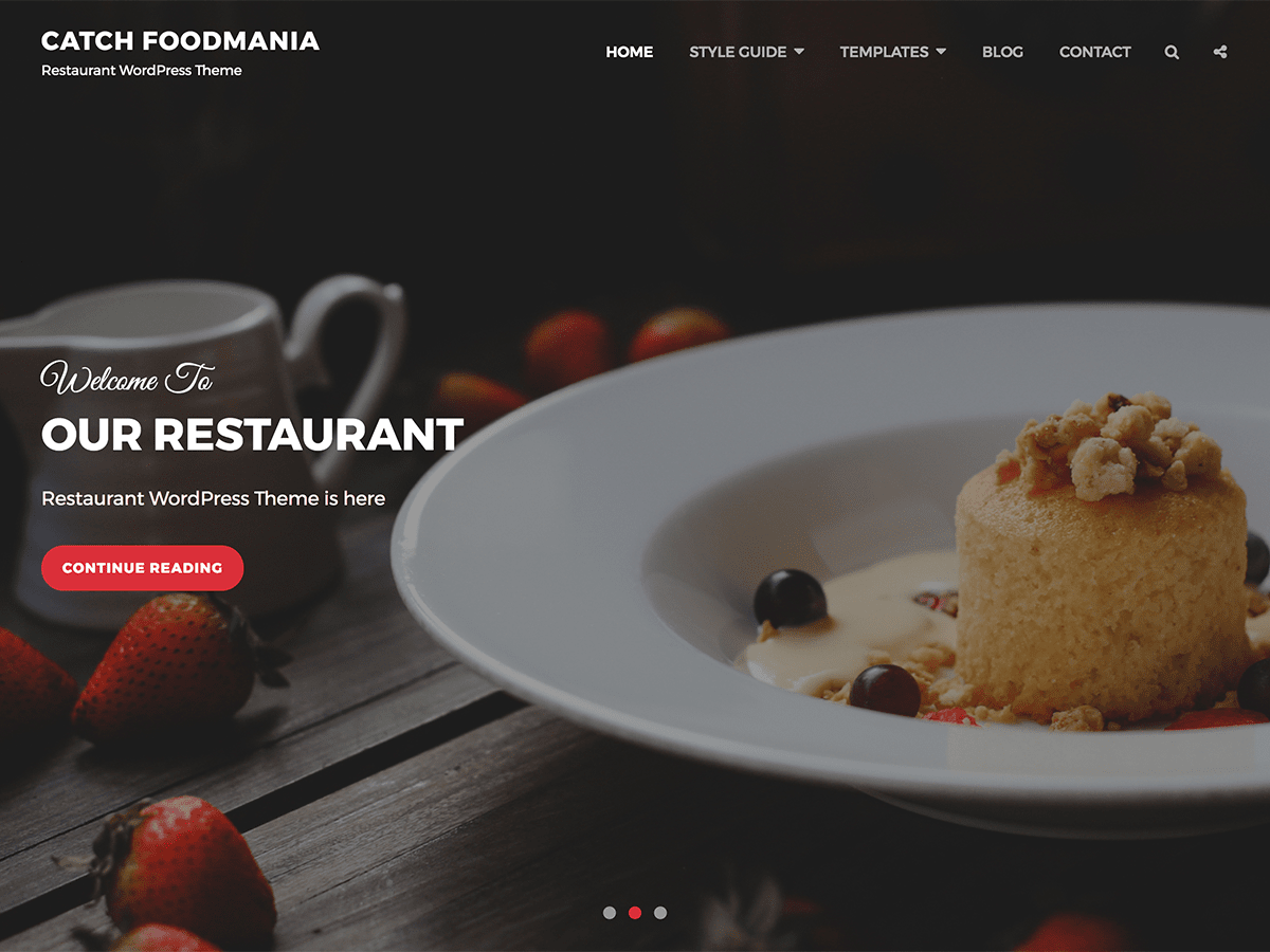 catch-foodmania theme websites examples