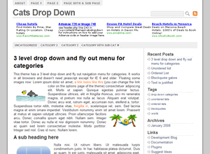 catsdropdown theme websites examples