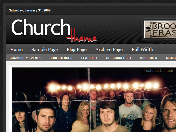 church_40 WordPress theme, websites list used church_40 theme church_40 theme websites examples