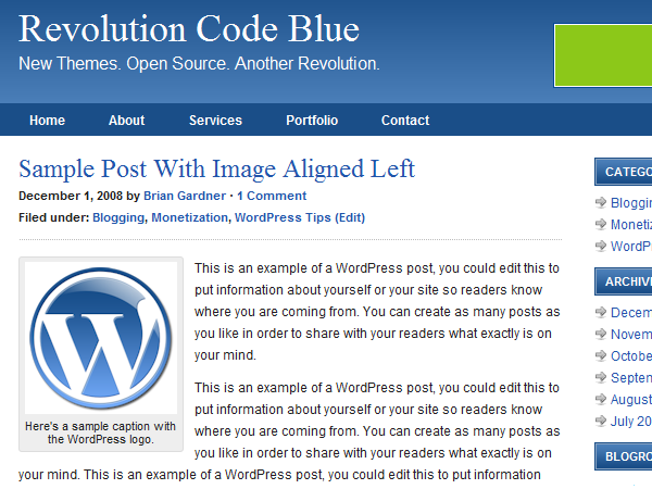 code-blue_30 theme websites examples