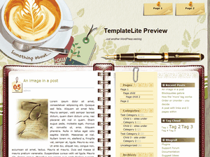 Coffee Desk website example screenshot