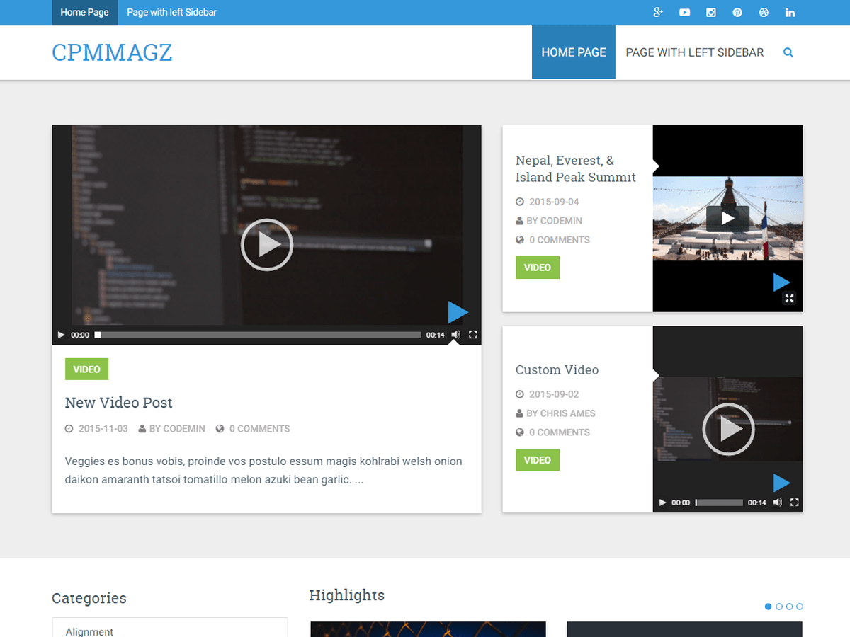 cpmmagz theme websites examples