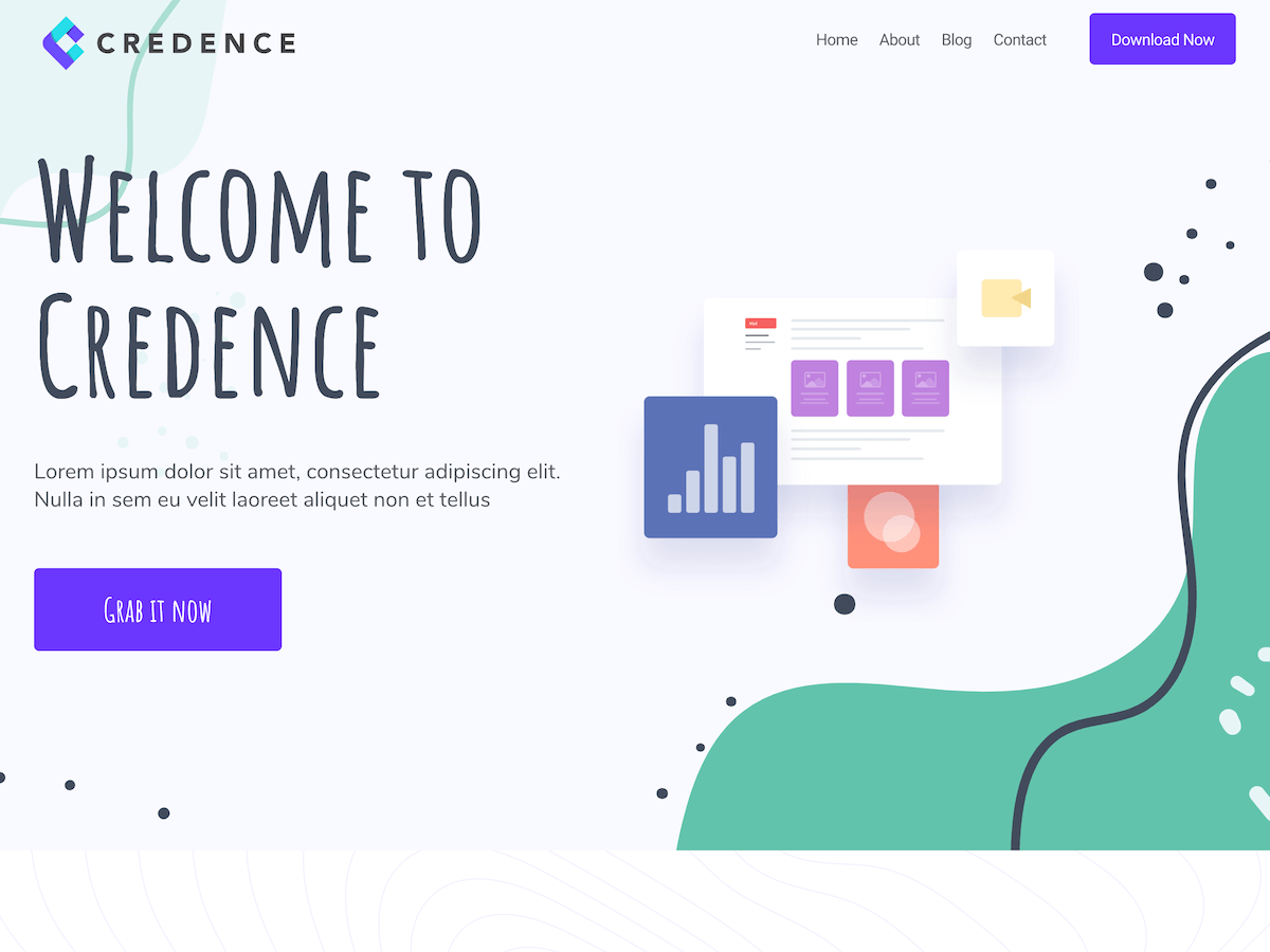Credence website example screenshot