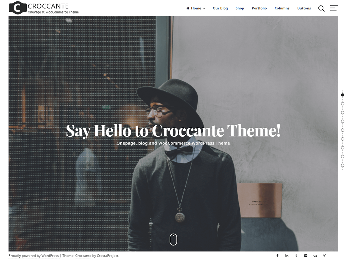 croccante theme websites examples
