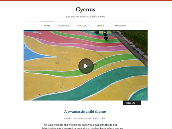 Cycnus theme websites examples