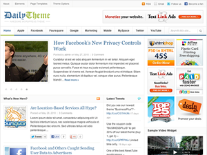 daily3 theme websites examples