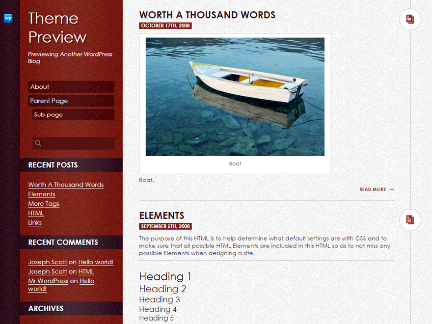 DailyPost website example screenshot