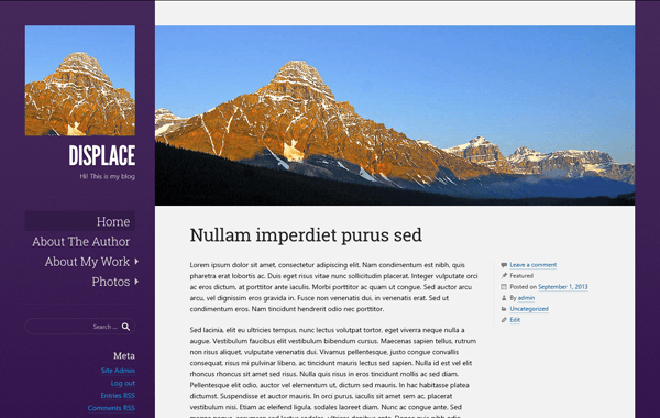 Displace website example screenshot
