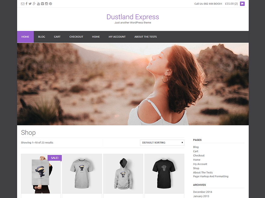 dustlandexpress-premium theme websites examples