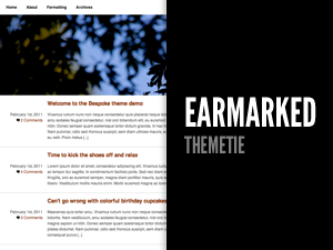 earmarked theme websites examples