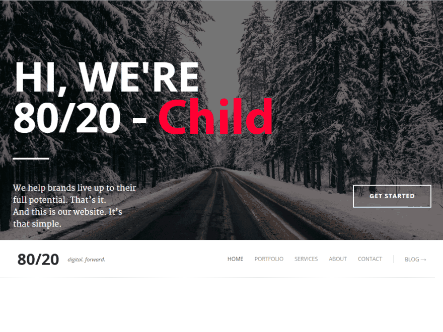 eightytwenty-child WordPress theme, websites list used eightytwenty-child theme eightytwenty-child theme websites examples
