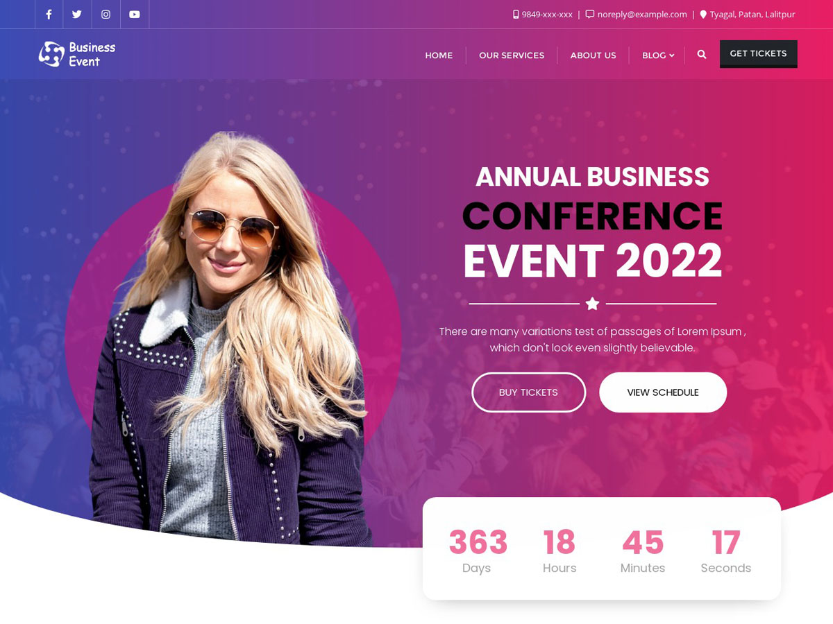 epic-business-event theme websites examples