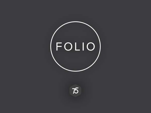 Folio website example screenshot