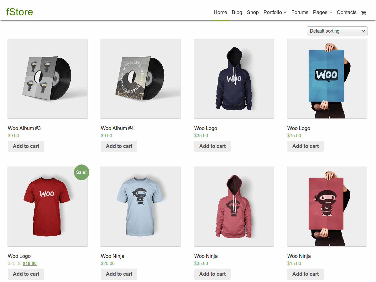 fstore theme websites examples