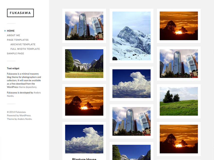 Fukasawa website example screenshot