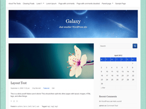 Galaxy website example screenshot