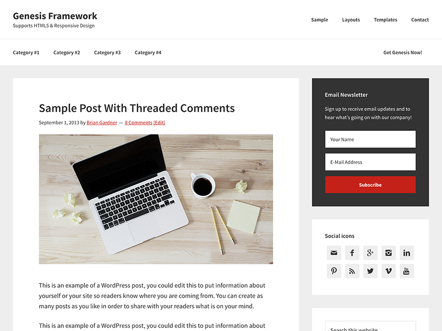 genesis-sample theme websites examples