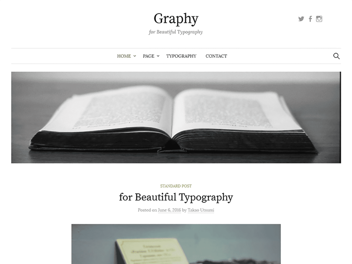 Graphy website example screenshot