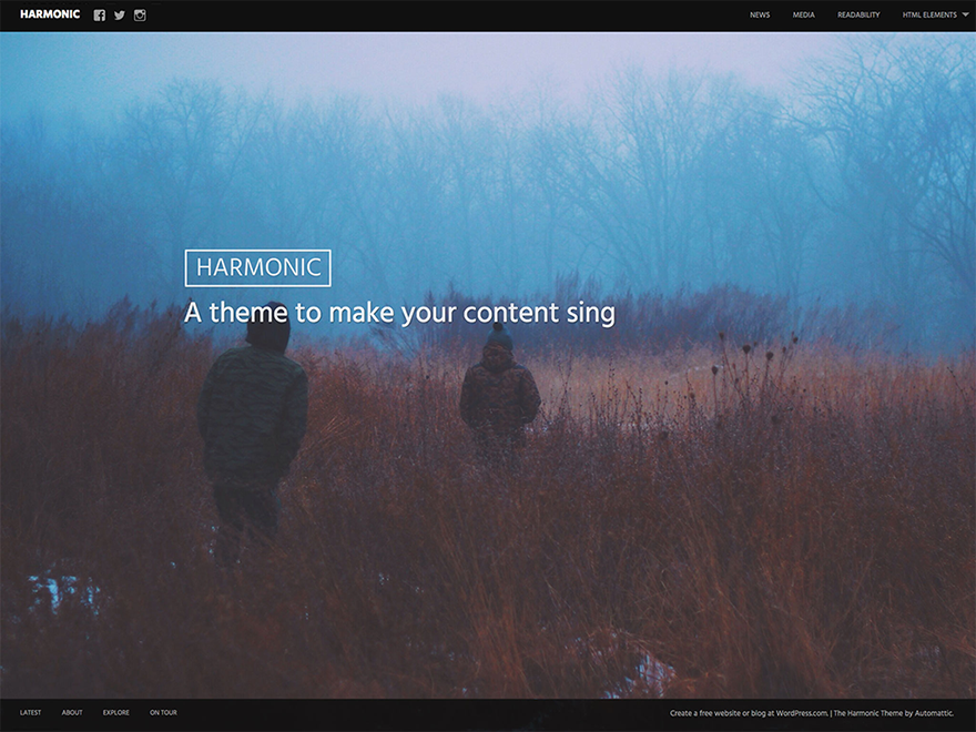 harmonic-wpcom theme websites examples
