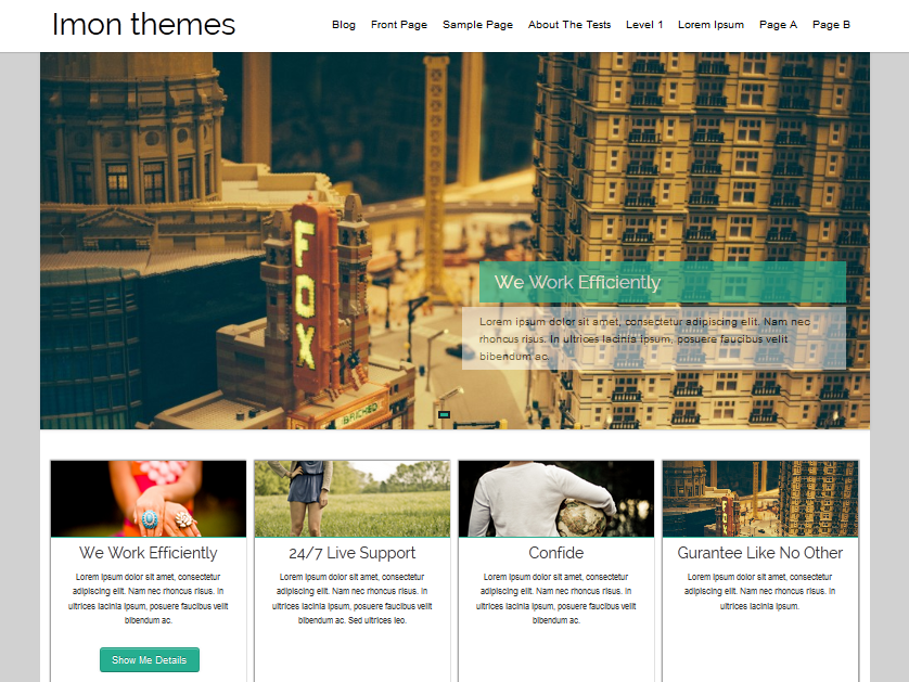 Hathor website example screenshot