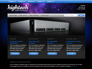 hightech theme websites examples