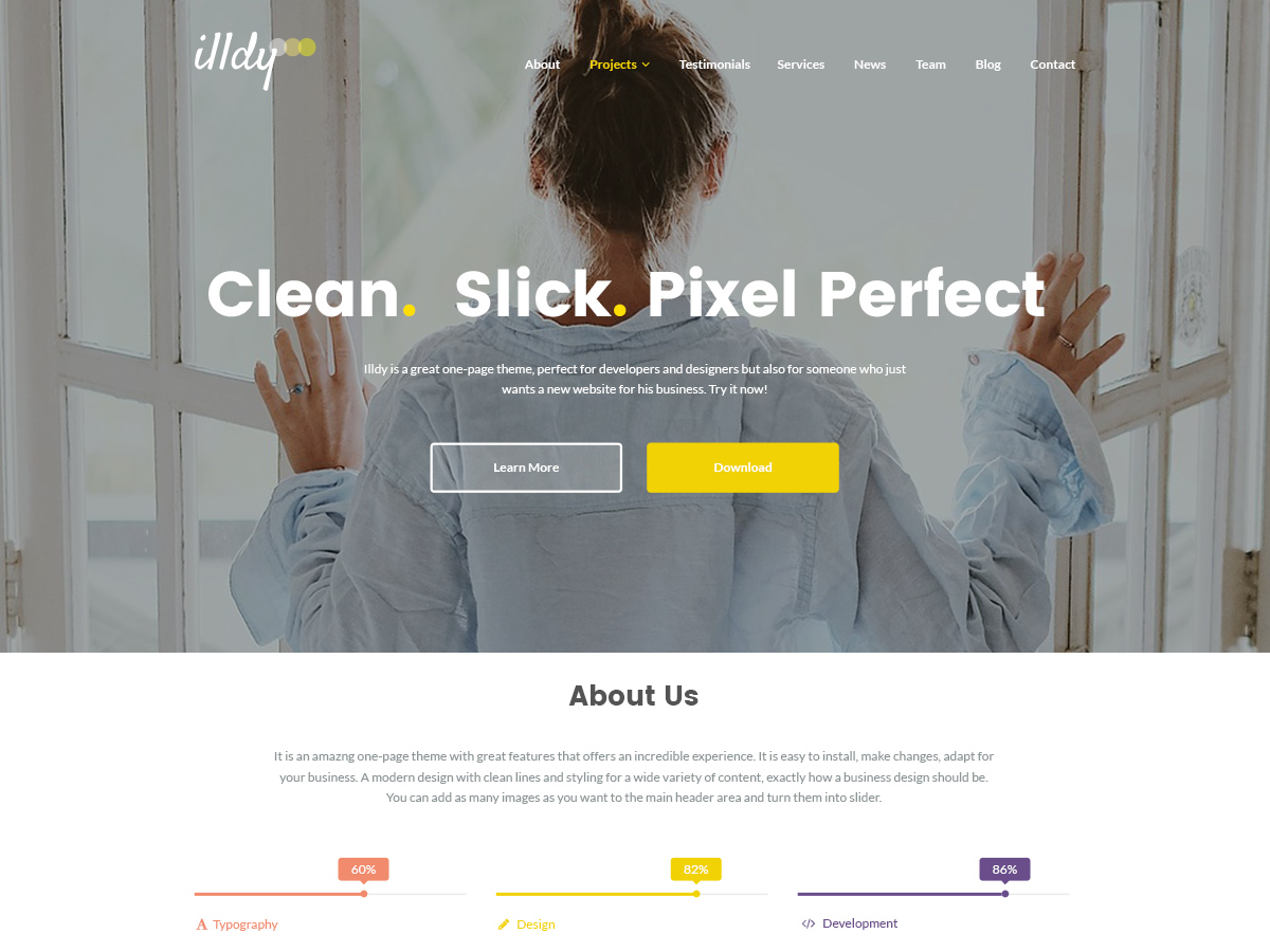 Illdy website example screenshot