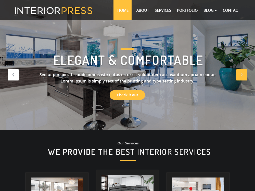 interiorpress theme websites examples