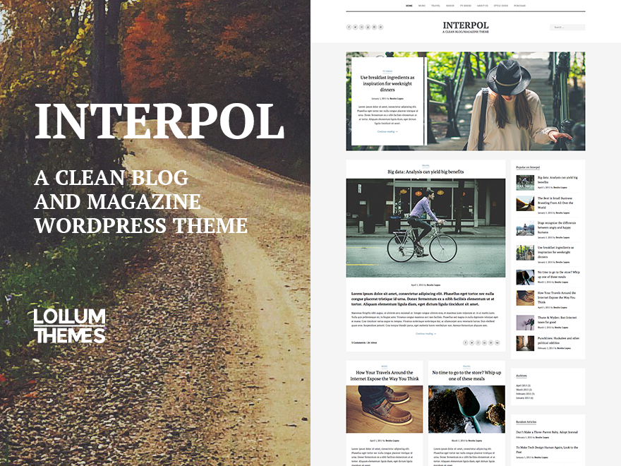 interpol theme websites examples