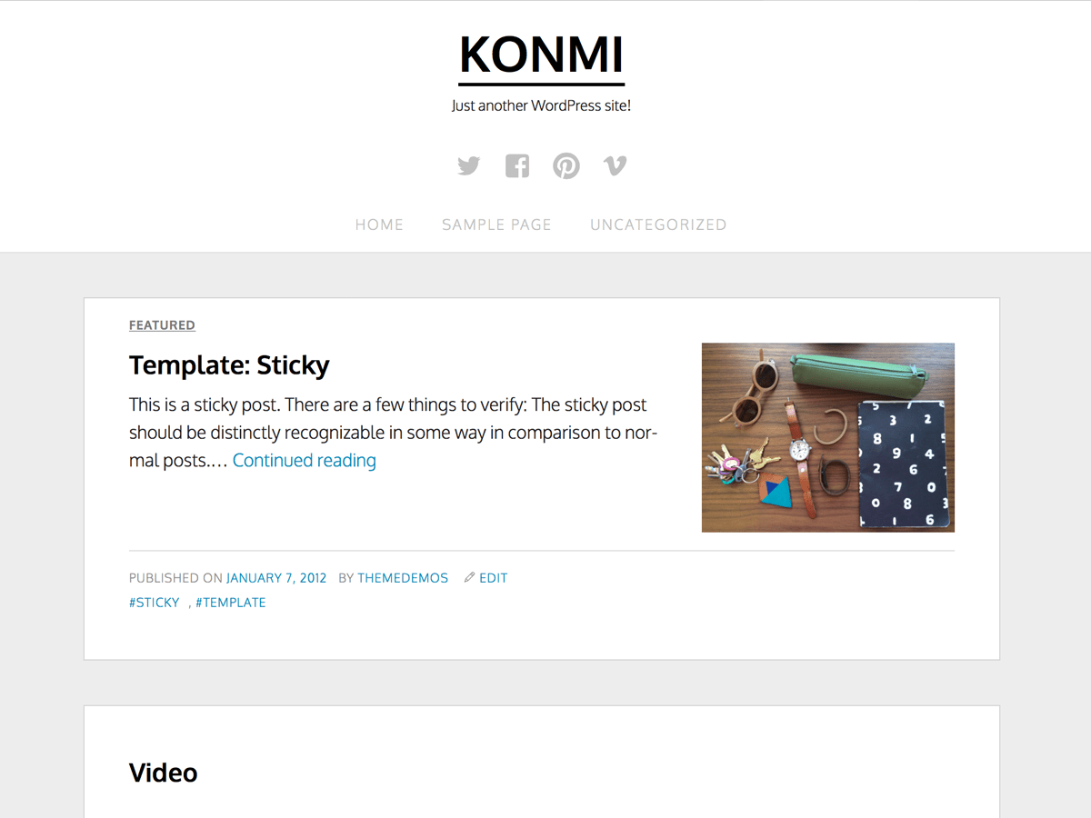 Konmi theme websites examples
