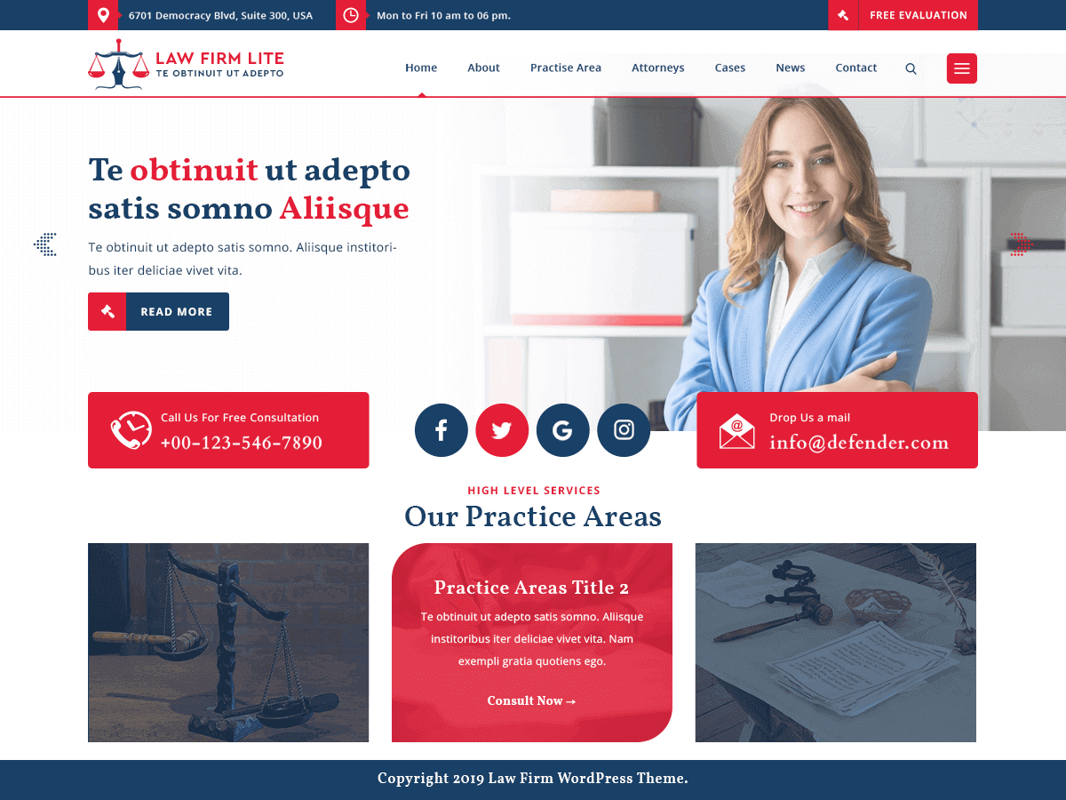 law-firm-lite theme websites examples