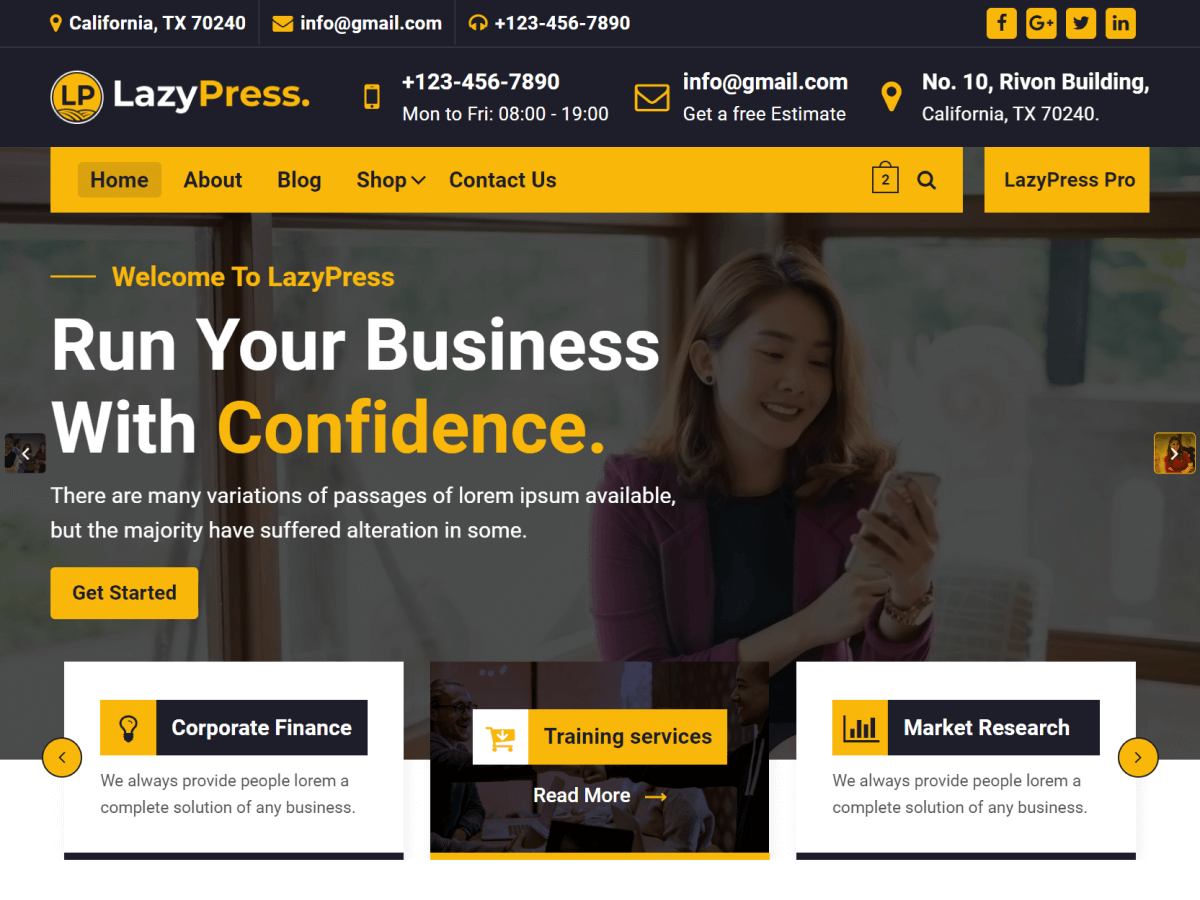 lazypress theme websites examples