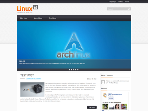linuxid theme websites examples